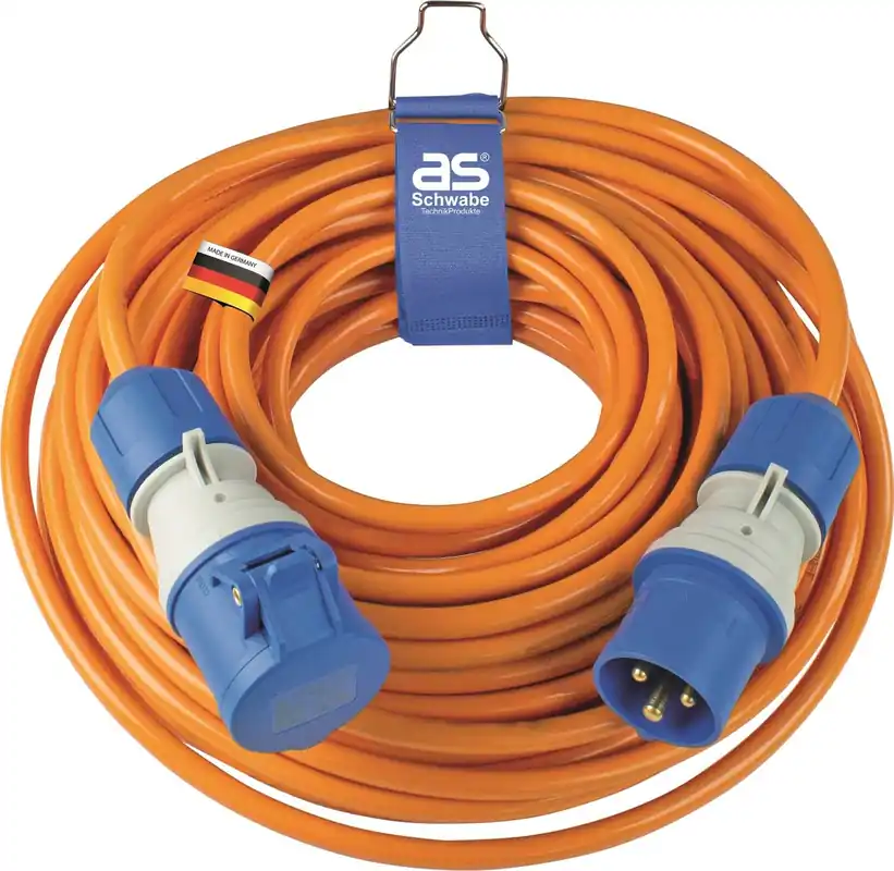 as-Schwabe CEE-Verlängerung powerlight H07BQ-F 25 m, orange Kabellänge: 25 m Angebot