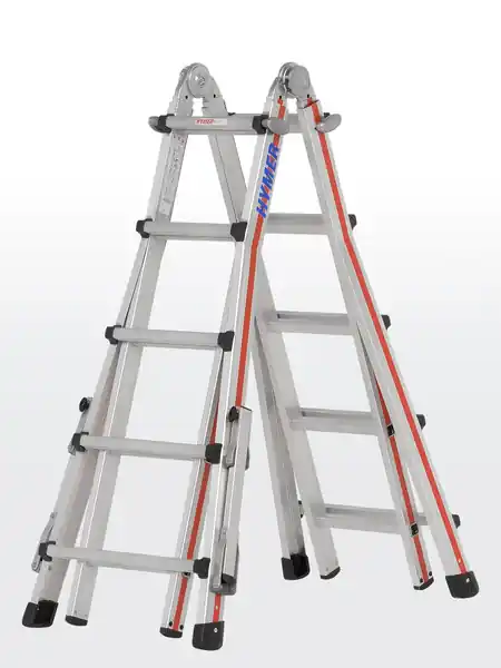 HYMER Teleskopleiter TELESTEP Sprossenanzahl: 4 x 6 Sprossen Highlight