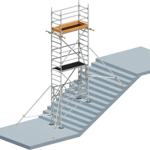 Sonderaktion Layher Steigtechnik Uni Leicht mit Treppen-Kit SH=5 m