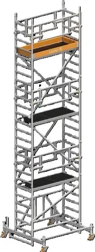 Expressversand Layher Steigtechnik Fertiggerüst Zifa P2 Safety Plus mit Doppelgelände 7,76 m