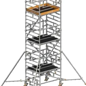 Top-Seller Layher Steigtechnik Universalgerüst Uni Kompakt P2 Safety Plus mit Doppelgeländer + Gerüststützte 7,20 m