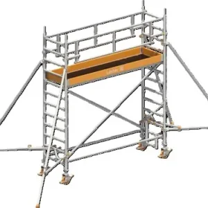 Beliebt Layher Steigtechnik Fahrgerüst Uni Standard P2 Safety Plus mit Doppelgeländer+Gerüststütze 4,20 m