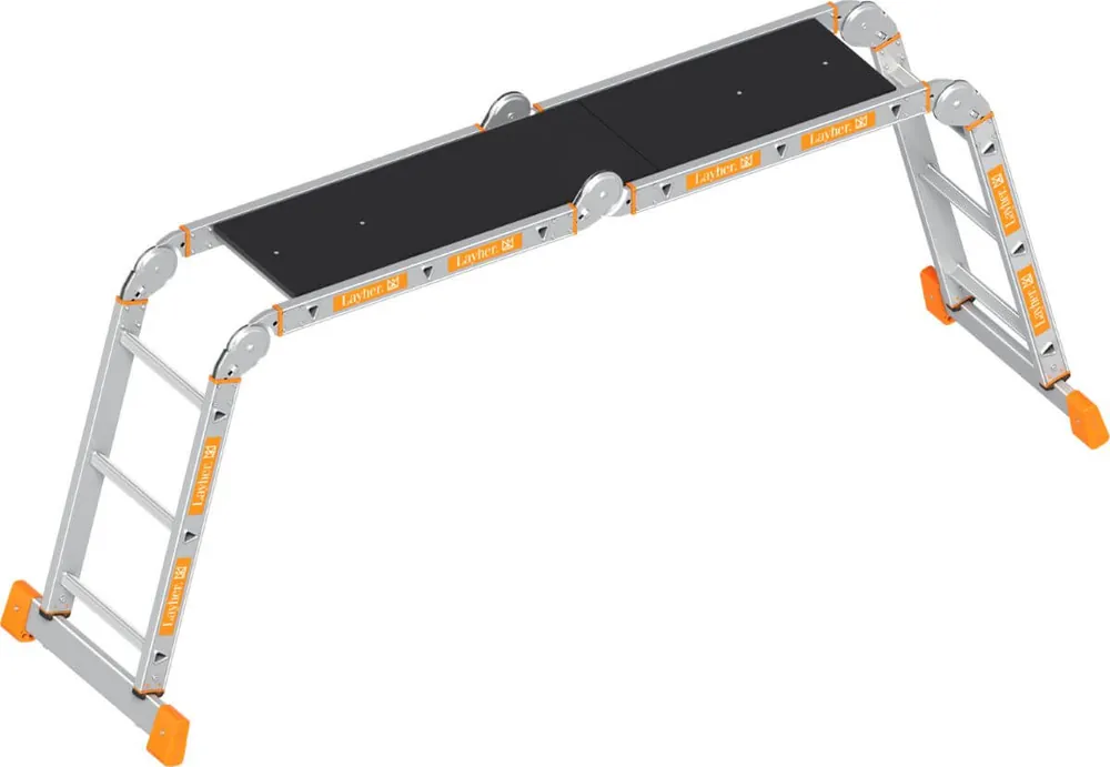 Ausverkauf Layher Steigtechnik Kofferraumleiter 1057, 4 x 3 Sprossen
