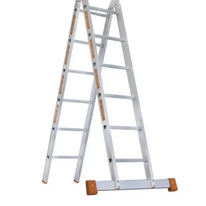 Expressversand Layher Steigtechnik Klappleiter 1056 Sprossenanzahl: 2 x 8