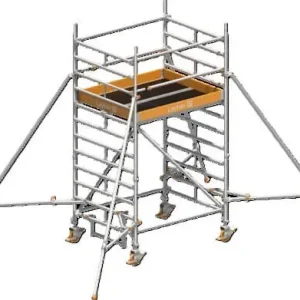 Sonderangebot Layher Steigtechnik Universalgerüst Uni Kompakt P2 mit Uni-Telegeländer + Gerüststütze 4,20 m