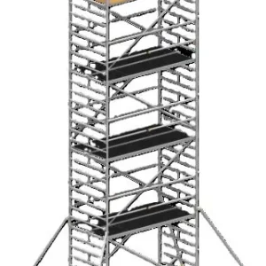 Billig Layher Steigtechnik Universalgerüst Uni-Breit P2 m. Uni-Telegeländer + Gerüststütze 10,38 m