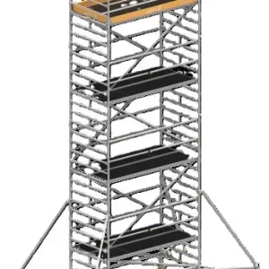 Finale Aktion Layher Steigtechnik Universalgerüst Uni-Breit P2 m. Uni-Telegeländer + Gerüststütze 9,38 m