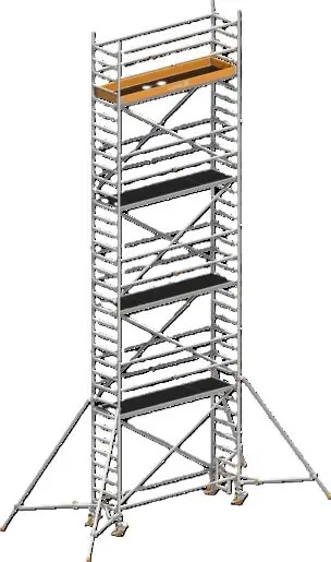 Expressversand Layher Steigtechnik Fahrgerüst Uni Standard P2 m.Uni-Telegeländer + Gerüststütze 10,20 m