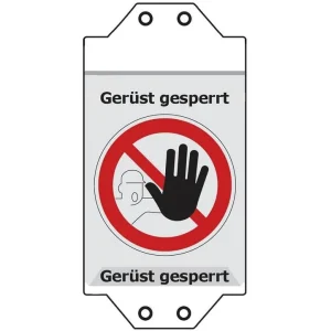 HYMER Einsteckhülle Gerüst gesperrt, Einschub passend für Format DIN A5 Zertifiziert