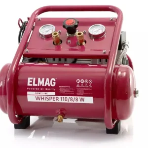 Beliebt ELMAG Kompressor WHISPER ölfrei 110/8/8 W