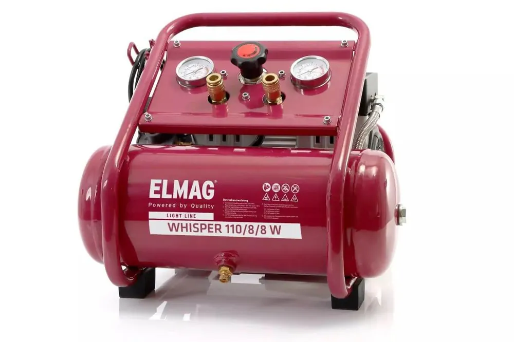 Beliebt ELMAG Kompressor WHISPER ölfrei 110/8/8 W