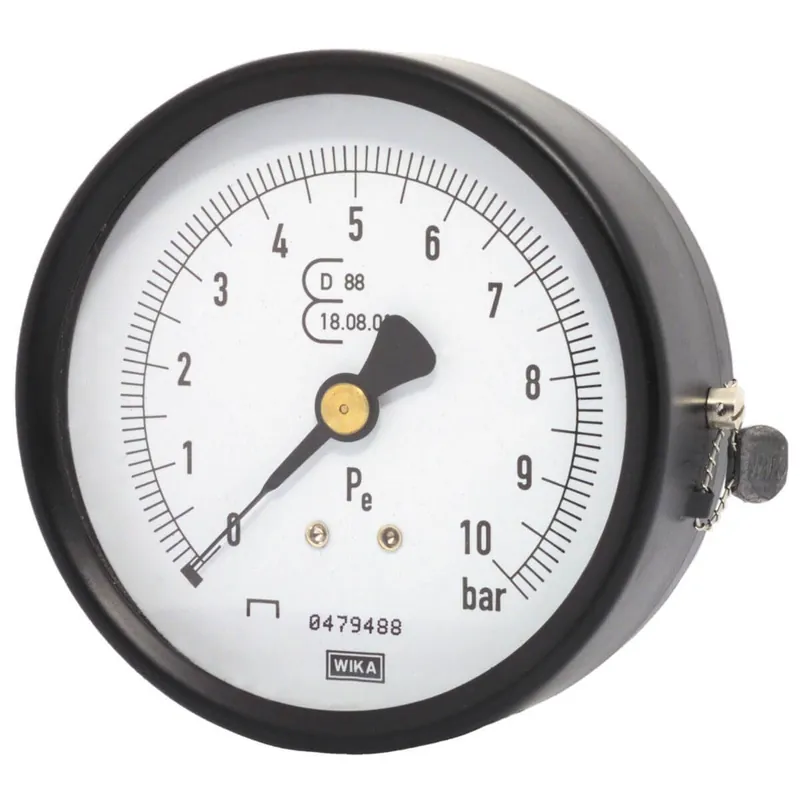Bestpreis ELMAG Druckmanometer 0-10 bar Ø 63 mm, Ø 1/4 Zoll AG hinten in Blisterverpackung