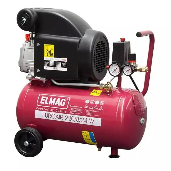 Sofort Bestellen ELMAG Kompressor EUROAIR 220/8/24 W - SET-AKTION