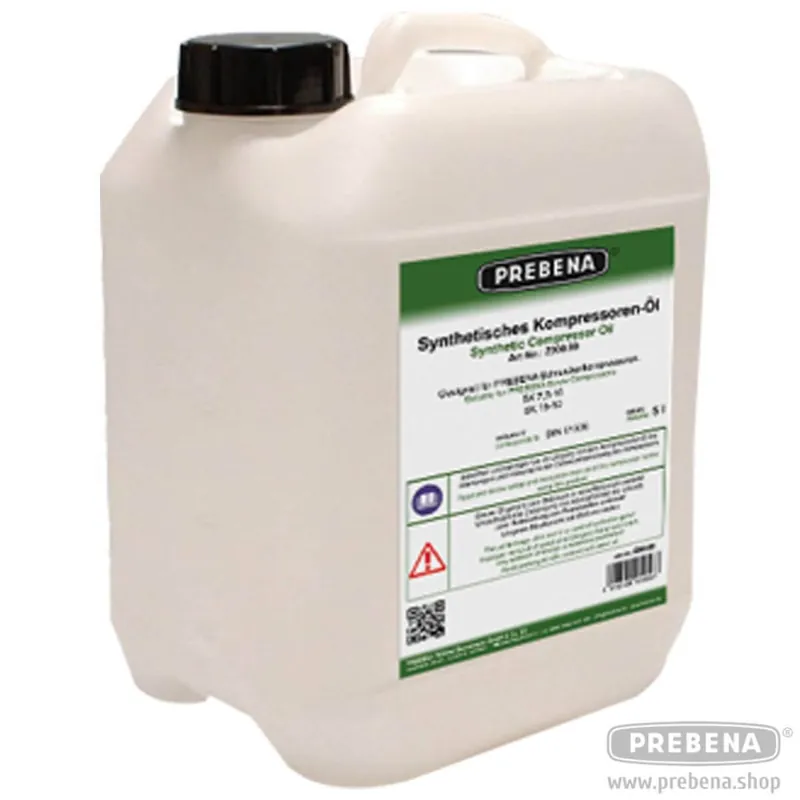 Ausverkauf PREBENA Synthetik-Öl für SchraubenKompressoren 5 l
