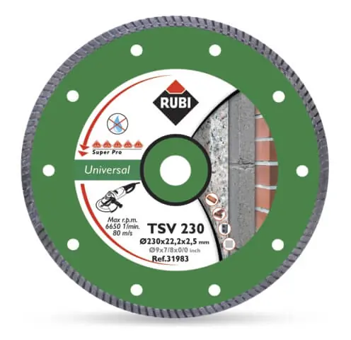 Rubi Turbo-Diamanttrennscheibe TSV PRO Durchmesser: 230 mm Neue Kollektion