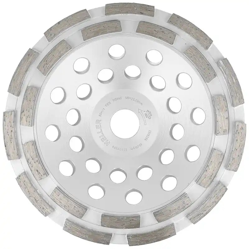 Heller Diamantschleiftopf 3800 Universal Pro+ zweireihig 180 x 22,23 mm Durchmesser: 180 mm Highlight