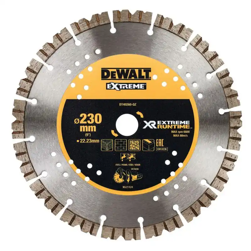 Wochenendangebot DeWALT Diamant-Trennscheibe EXTREME® RUNTIME 230 x 22.2 mm