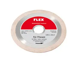 Zertifiziert FLEX Diamantjet-Diamanttrennscheibe Premium Ø 125 x 22,2 mm für L/B/E