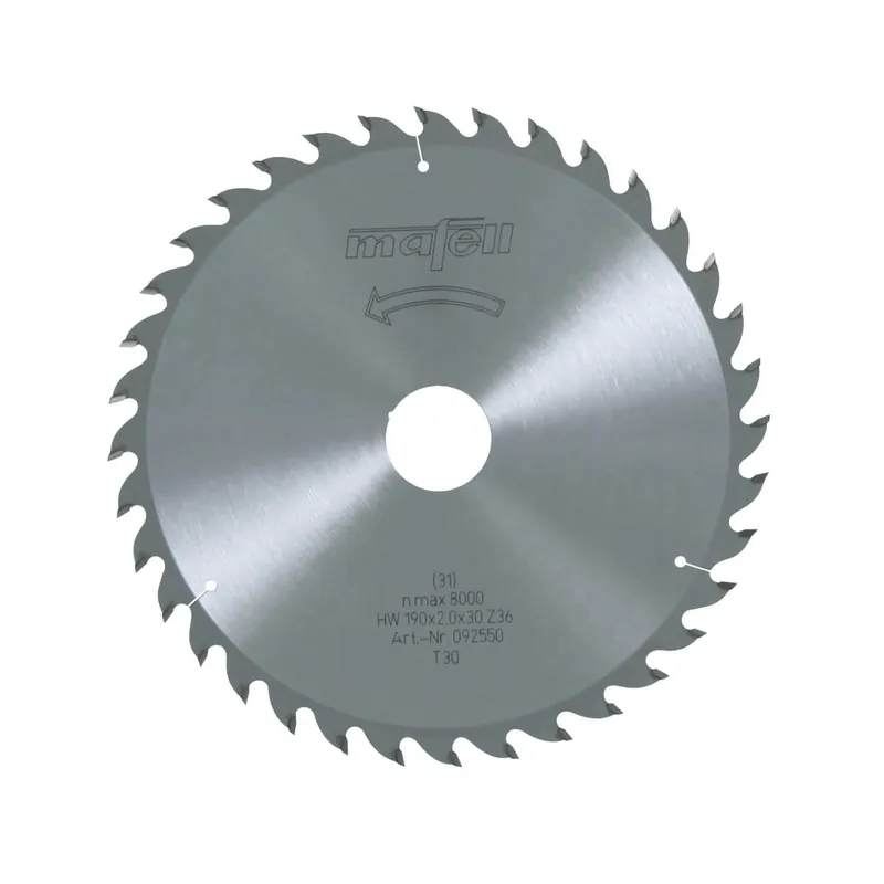 MAFELL HM Sägeblatt 190 x 1,4/2,0 x 30 mm, Z 36, WZ für ERIKA 60 E, ERIKA 55 / 60 Solange Der Vorrat Reicht