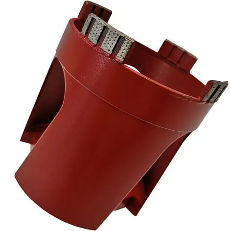 Aktuell Clever Diamond Diamant-Dosensenker Premium rot, Seitenschlitze, Ø 82 mm Durchmesser: 82 mm