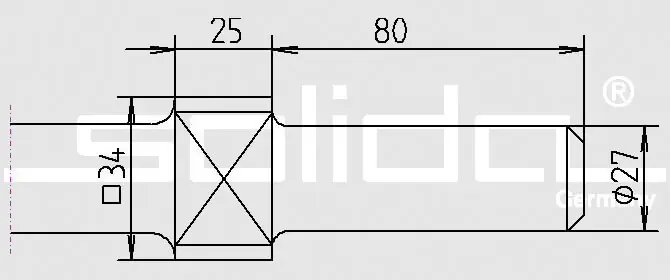 SOLIDA Rammglocke, rund 27x80 mm und Bund 25x34 mm Innendurchmesser: 80 mm Knallerangebot