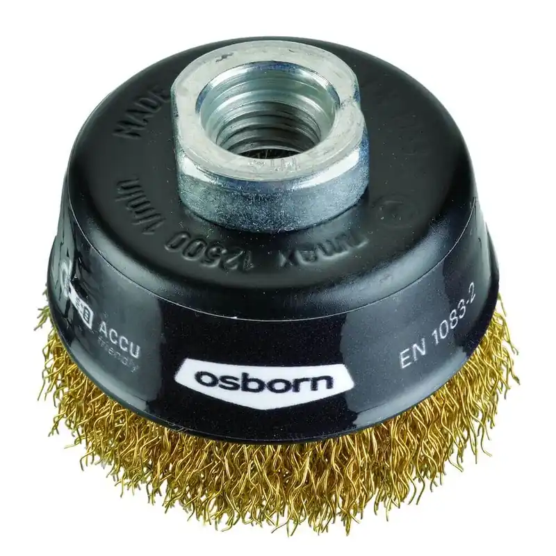 Osborn Topfbürste Ø 60 mm M14, Messingdraht gewellt 0,30 mm Mega-Angebot