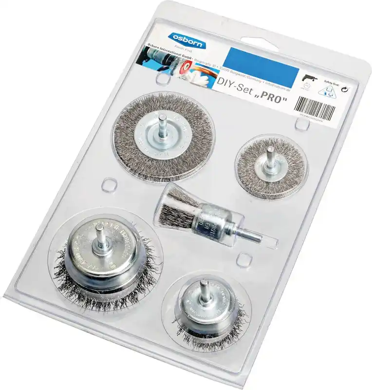 Heißes Angebot Osborn DIY Bürsten-Set 5-tlg, gewellter Draht