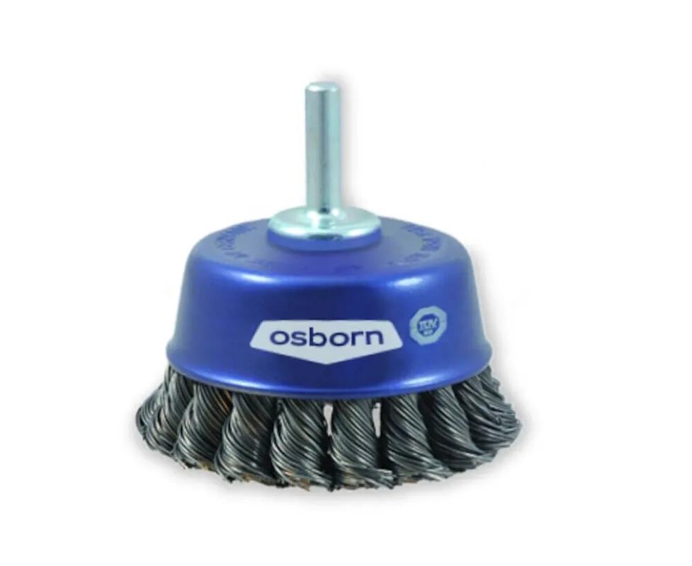 Markenprodukt Osborn Topfbürste Ø 65 mm S6, Stahldraht gezopft 0,50 mm