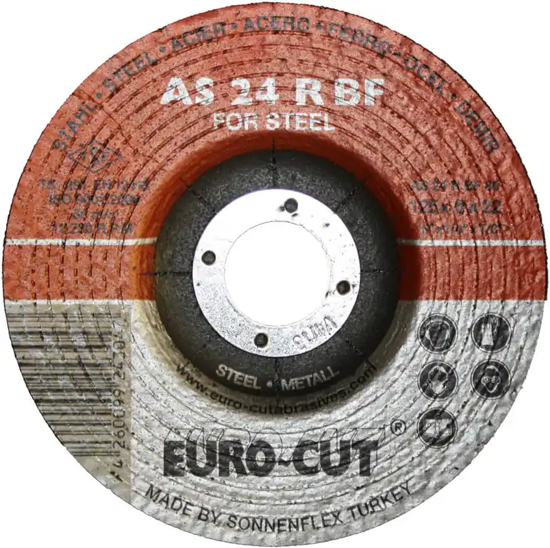 Echt profibau Metall-Schruppscheibe Euro-Cut, gekröpft  Maße: 230 x 8,0 x 22 mm