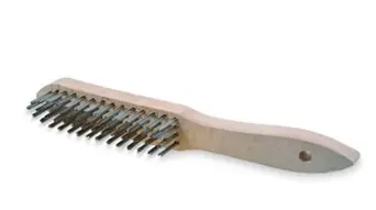 Billig Osborn Handstielbürste 2-reihig, 295x145 mm Messingdraht glatt 0,3 mm