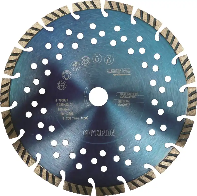 LISSMAC Diamant-Trennscheibe CHAMPION 300 x 25,4 mm Ausführung: 350 - 25 Preisreduziert