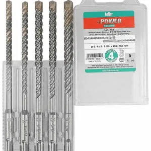 Solange Der Vorrat Reicht Heller Hammerbohrer-Satz 4Power SDS-Plus 5-teilig