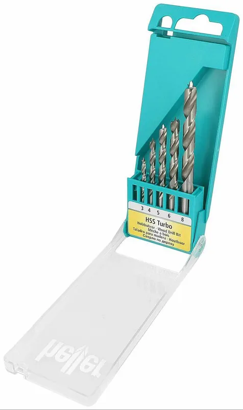 Top-Preis Heller HSS Turbo Holzbohrer-Set 5-teilig