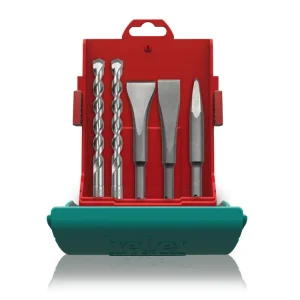 Zertifiziert Heller SDS-plus Hammerbohrer-/Powermeißel-Set 5-teilig