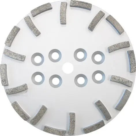 Wochenendangebot Clever Diamond Diamant-Schleifteller Abrasiv silber 250 x 19,3 mm, 20 Segmente 40x10x10 mm