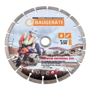 Sonderaktion Norton Saint Gobain Diamant-Trennscheibe Premium Universal Evo230 x 22,2 mm Beton, Kunst- Naturstein