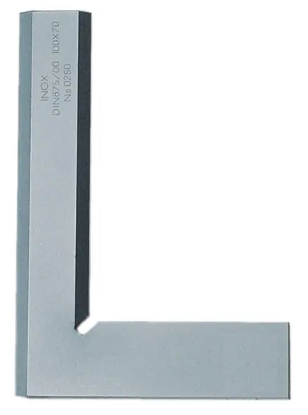 Begrenztes Angebot Richter Präzisions Haarwinkel, flach mit 2 Haarmesskanten Schenkellänge: 100 x 70 mm