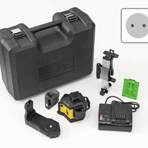 STABILA Multilinien-Laser LAX 600 G, 12-V-System, 7-teiliges Set, mit Akku und Ladegerät Preisreduziert