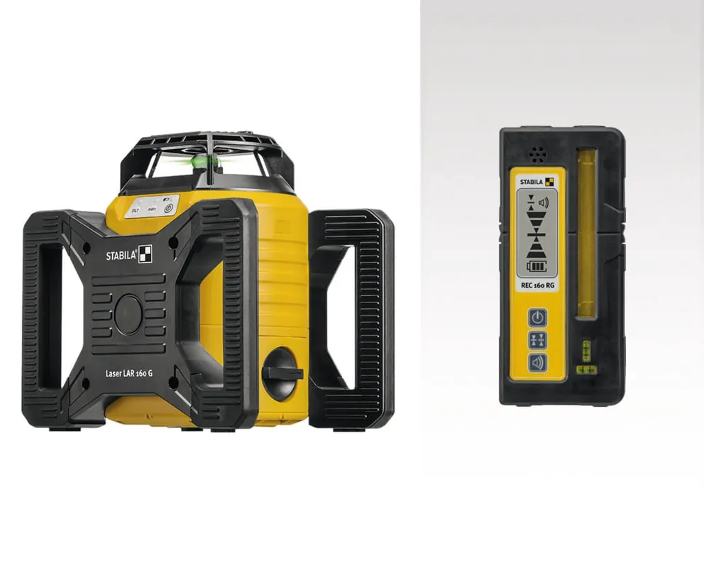 STABILA Rotationslaser-Set LAR 160 G, 4-teilig Neu