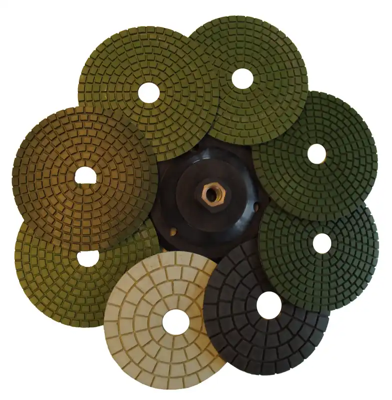 Clever Diamond Aufnahmeteller für Schleifpads 125 mm, M14 Klett, zum Flächenschleifen, starr Größe: starr, 100 mm Zertifiziert