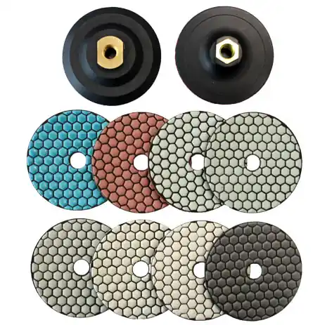 Zertifiziert Clever Diamond Diamant-Schleifpad-Set 8-teilig