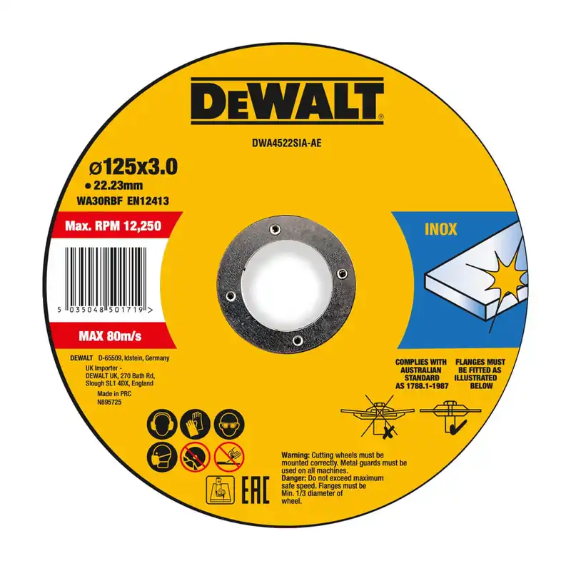 Bestseller DeWALT Trennscheibe Edelstahl High Performance gekröpft Durchmesser: 125 mm