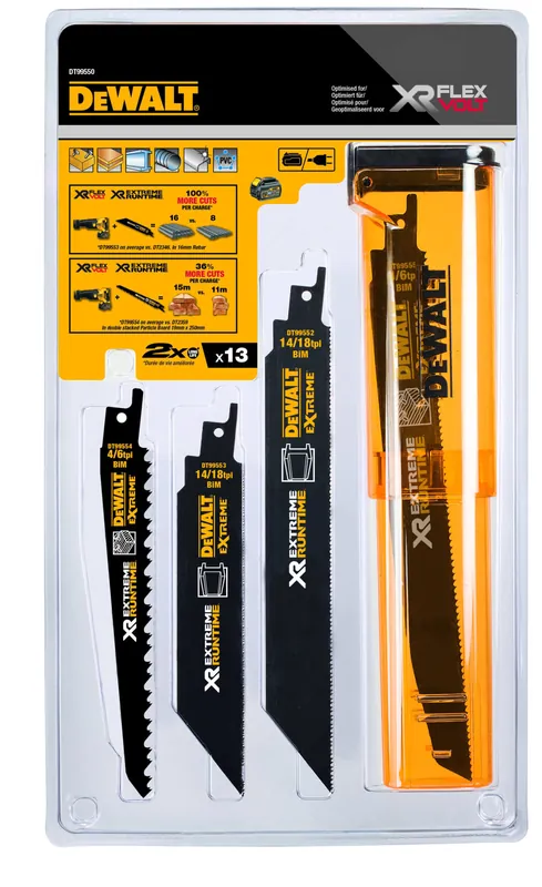 DeWALT Säbelsägeblatt-Set BIM 13-tlg Letzte Chance
