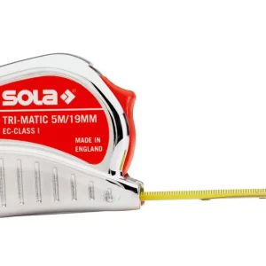 SOLA Taschenbandmaß Rollmeter Tri-Matic TM  Länge: 10 m Bestseller