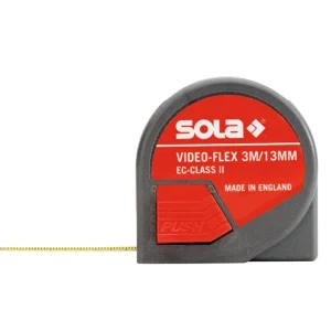SOLA Taschenbandmaß Rollmeter Video-Flex VF 3 m Must-Have