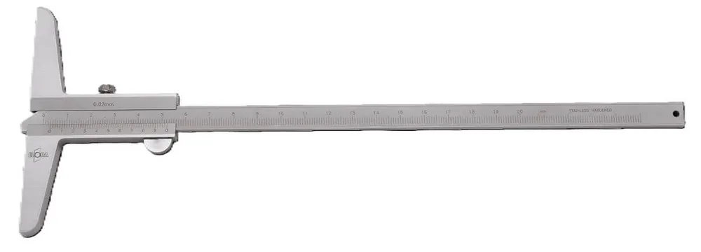 ELORA Präzisions-Tiefenmessschieber ELORA-1524-200 mit Feststellschraube 200 mm Neue Kollektion