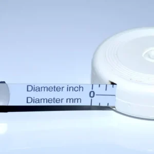 Schneller Versand Richter Durchmesser-Taschenrollbandmaß weiß lackiert 10 mm 2 m