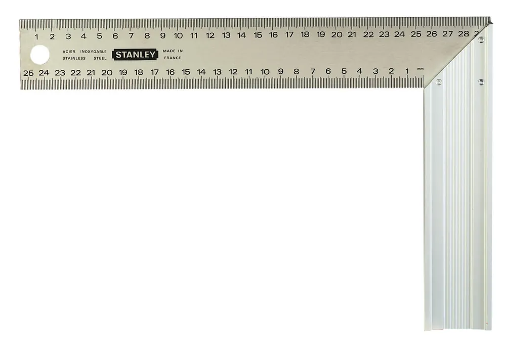 STANLEY Schreinerwinkel gerippter Aluminiumgriff Schenkellänge: 200 x 400 mm Bestpreis