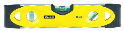 STANLEY Torpedo-Wasserwaage, Kunststoff mit Aluminiumrahmen 23 cm Direktkauf