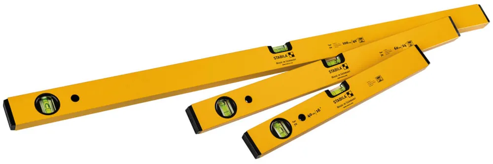 Top-Seller STABILA CLASSIC SET 70, 3-teiliges Wasserwaagen-Set: 100 cm, 60 cm, 40 cm